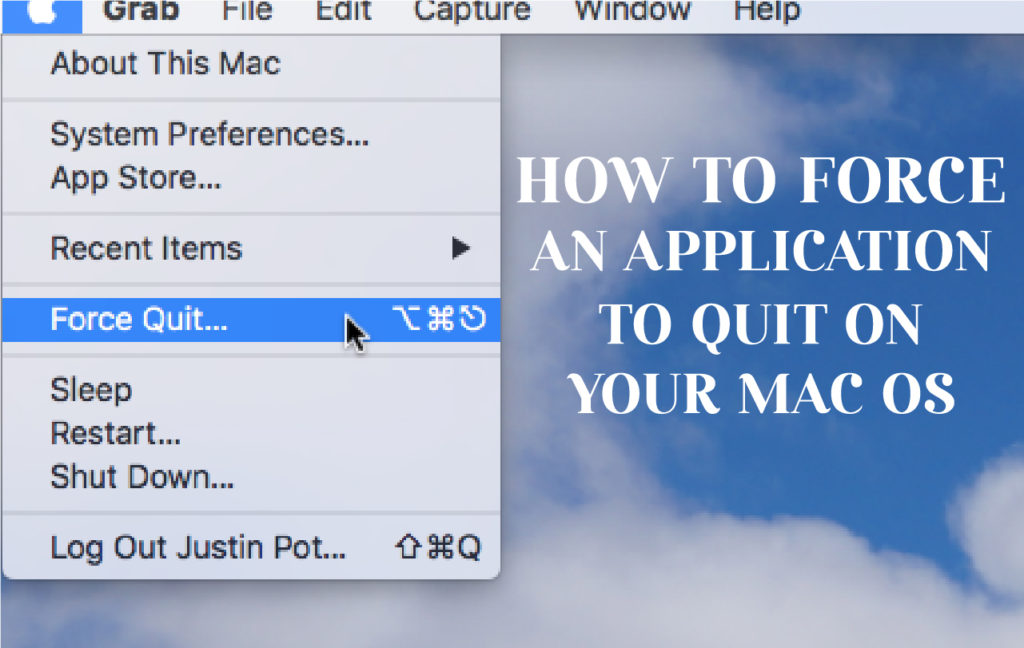 How to force quit a background app on mac os